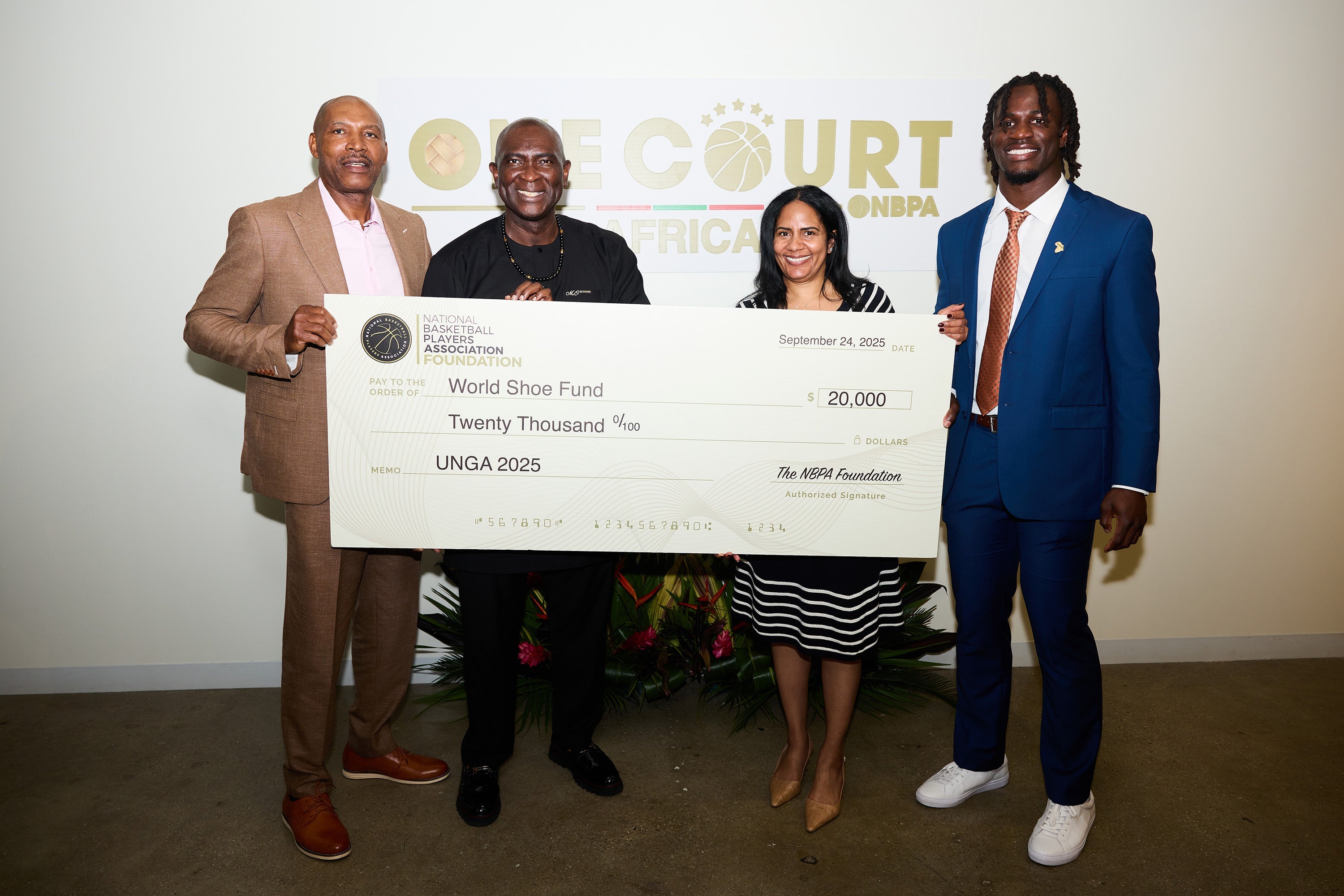 The World Shoe & NBPA Foundation Host Historic "One Court Africa Reception" at NBPA HQ During UNGA 2025